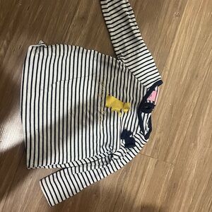 Juicy Couture Striped Top with Yellow Accent